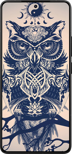 Силиконовый чехол Узорчатая сова для Xiaomi Poco F7 Ultra - 4000u-4086 изображение 
