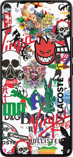 Силиконовый чехол Many different logos для Xiaomi Redmi K80 Pro - 4022u-4145 изображение 