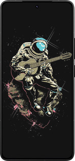 Силиконовый чехол Космонавт с гиратой для Xiaomi Poco F7 Ultra - 4138u-4086 изображение 