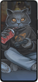 Силіконовий чехол gamer cat для Xiaomi Poco F7 Ultra - 4140u-4086 изображение 