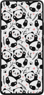 Силиконовый чехол Панды для Xiaomi Poco F7 Ultra - 4318u-4086 изображение 