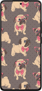 Силиконовый чехол мопсики 2 для Xiaomi Poco F7 Ultra - 4362u-4086 изображение 