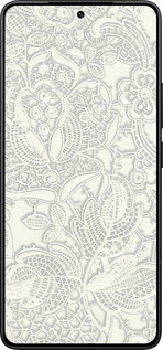 Силиконовый чехол Белое кружево для Xiaomi Poco F7 Ultra - 4383u-4086 изображение 