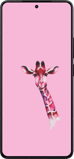 Силиконовый чехол Розовая жирафа для Xiaomi Redmi K80 Pro - 4441u-4145 изображение 