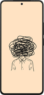 Силиконовый чехол Мысли для Xiaomi Redmi K80 Pro - 4568u-4145 изображение 