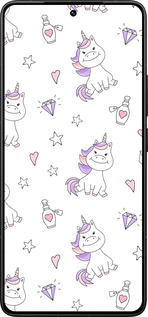 Силиконовый чехол Единорожка v2 для Xiaomi Poco F7 Ultra - 4703u-4086 изображение 