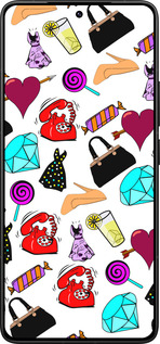 Силиконовый чехол stickers для Xiaomi Redmi K80 Pro - 4757u-4145 изображение 