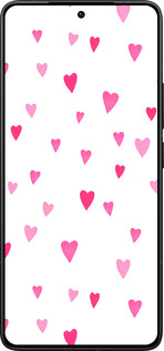 Силіконовий чехол Сердечка 2 для Xiaomi Redmi K80 Pro - 4763u-4145 изображение 