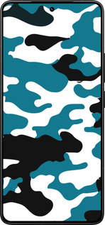 Силіконовий чехол Камуфляж прозорий фон для Xiaomi Redmi K80 Pro - 4877u-4145 изображение 