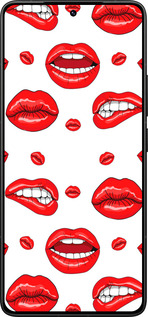 Силіконовий чехол Губи v3 для Xiaomi Redmi K80 Pro - 5477u-4145 изображение 