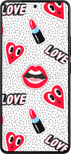 Силиконовый чехол Стикеры v3 для Xiaomi Poco F7 Ultra - 5502u-4086 изображение 