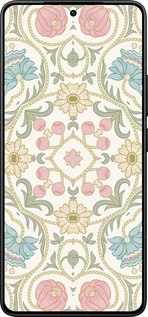 Силіконовий чехол Квітковий орнамент v2 для Xiaomi Redmi K80 Pro - 5513u-4145 изображение 