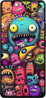 Силіконовий чехол Смішні монстри для Xiaomi Redmi K80 Pro - 5549u-4145 изображение 