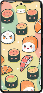 Силиконовый чехол Суши паттерн для Xiaomi Poco F7 Ultra - 5583u-4086 изображение 