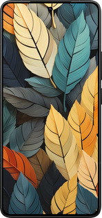 Силиконовый чехол Кольорове листя для Xiaomi Redmi K80 Pro - 5644u-4145 изображение 