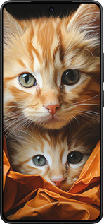 Силиконовый чехол Котики 2 для Xiaomi Redmi K80 Pro - 5664u-4145 изображение 