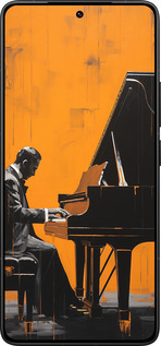 Силіконовий чехол Чохол для телефона Чоловік за Роялем для Xiaomi Poco F7 Ultra - 5938u-4086 изображение 