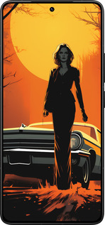 Силіконовий чехол Чохол для телефону Дівчина біля автомобіля для Xiaomi Redmi K80 Pro - 5946u-4145 изображение 