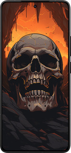 Силиконовый чехол Череп в пещере для Xiaomi Redmi K80 Pro - 5959u-4145 изображение 