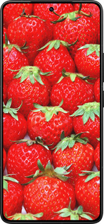 Силиконовый чехол Клубника для Xiaomi Poco F7 Ultra - 6020u-4086 изображение 
