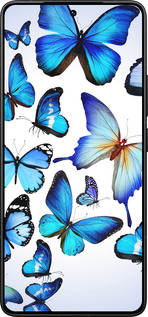 Силиконовый чехол Бабочки для Xiaomi Poco F7 Ultra - 6023u-4086 изображение 