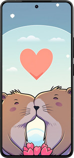 Силиконовый чехол Капибара любовь для Xiaomi Redmi K80 Pro - 6027u-4145 изображение 