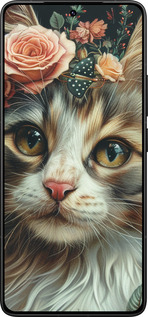 Силиконовый чехол Cats and flowers для Xiaomi Redmi K80 Pro - 6069u-4145 изображение 