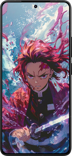 Силиконовый чехол Танджиро Камадо: Клинок рассекающий демонов для Xiaomi Poco F7 Ultra - 6111u-4086 изображение 