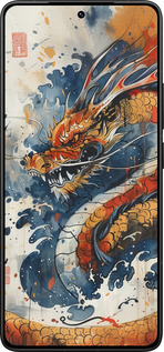 Силиконовый чехол Ярость дракона для Xiaomi Redmi K80 Pro - 6112u-4145 изображение 