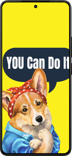Силиконовый чехол чехол с корги You Can Do It для Xiaomi Poco F7 Ultra - 6184u-4086 изображение 