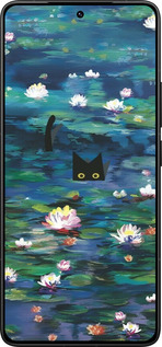Силиконовый чехол із зображенням водяних лілій та кішок для Xiaomi Poco F7 Ultra - 6257u-4086 изображение 