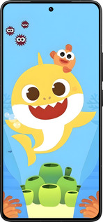 Силиконовый чехол Бейби Шарк для Xiaomi Redmi K80 Pro - 6303u-4145 изображение 