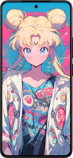 Силіконовий чехол Сейлор Мун 2 для Xiaomi Redmi K80 Pro - 6351u-4145 изображение 