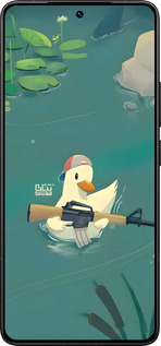 Силиконовый чехол Уточка с автоматом для Xiaomi Redmi K80 Pro - 6356u-4145 изображение 