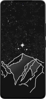 Силиконовый чехол Минималистический горный пейзаж для Xiaomi Redmi K80 Pro - 6438u-4145 изображение 