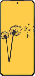 Силиконовый чехол Минимализм одуванчики для Xiaomi Poco F7 Ultra - 6449u-4086 изображение 