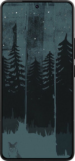 Силиконовый чехол Лиса и ночной лес для Xiaomi Poco F7 Ultra - 6481u-4086 изображение 