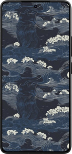 Силиконовый чехол Морская тематика в стиле арт-деко для Xiaomi Redmi K80 Pro - 6520u-4145 изображение 