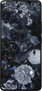 Силиконовый чехол Абстрактный цветочный рисунок в синих тонах для Xiaomi Redmi K80 Pro - 6539u-4145 изображение 