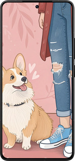 Силіконовий чехол Корги 3 для Xiaomi Poco F7 Ultra - 6707u-4086 изображение 