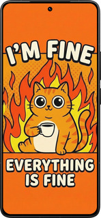 Силіконовий чехол Funny Cat для Xiaomi Redmi K80 Pro - 6786u-4145 изображение 