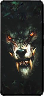 Силиконовый чехол Дьявольский волк для Xiaomi Redmi K80 Pro - 833u-4145 изображение 