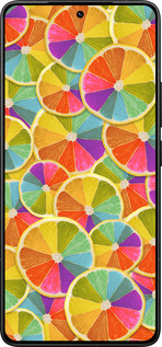 Силиконовый чехол Разноцветные дольки лимона для Xiaomi Redmi K80 Pro - 861u-4145 изображение 