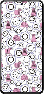 Силиконовый чехол Смешные коты для Xiaomi Poco F7 Ultra - 907u-4086 изображение 