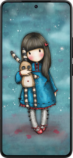 Силиконовый чехол Девочка с зайчиком для Xiaomi Redmi K80 Pro - 915u-4145 изображение 