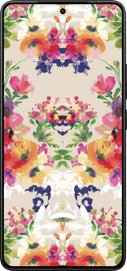 Силиконовый чехол Цветочный узор для Xiaomi Poco F7 Ultra - 1083u-4086 изображение 