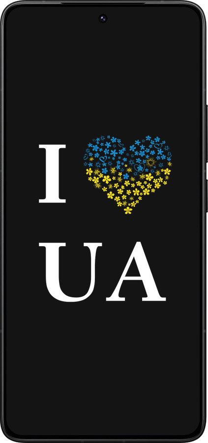 Силиконовый чехол I love UA для Xiaomi Redmi K80 Pro - 1112u-4145 изображение 