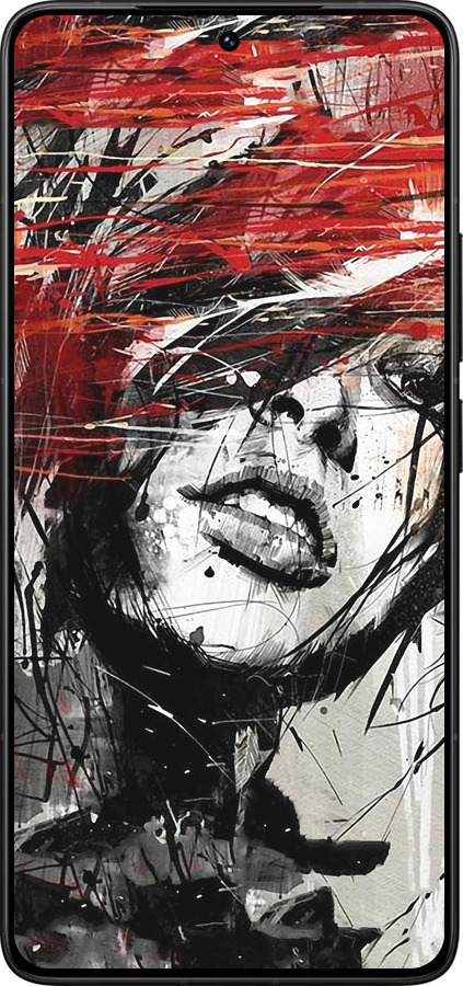 Силиконовый чехол Лицо девушки для Xiaomi Poco F7 Ultra - 1162u-4086 изображение 