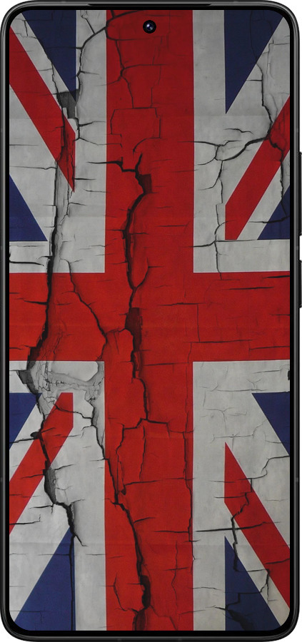 Силиконовый чехол Флаг Великобритании 2 для Xiaomi Poco F7 Ultra - 387u-4086 изображение 