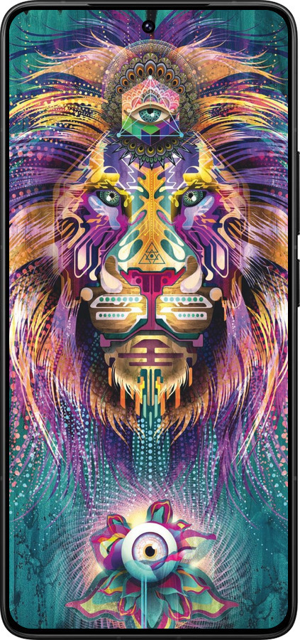 Силиконовый чехол Люминесцентный лев для Xiaomi Redmi K80 Pro - 4037u-4145 изображение 